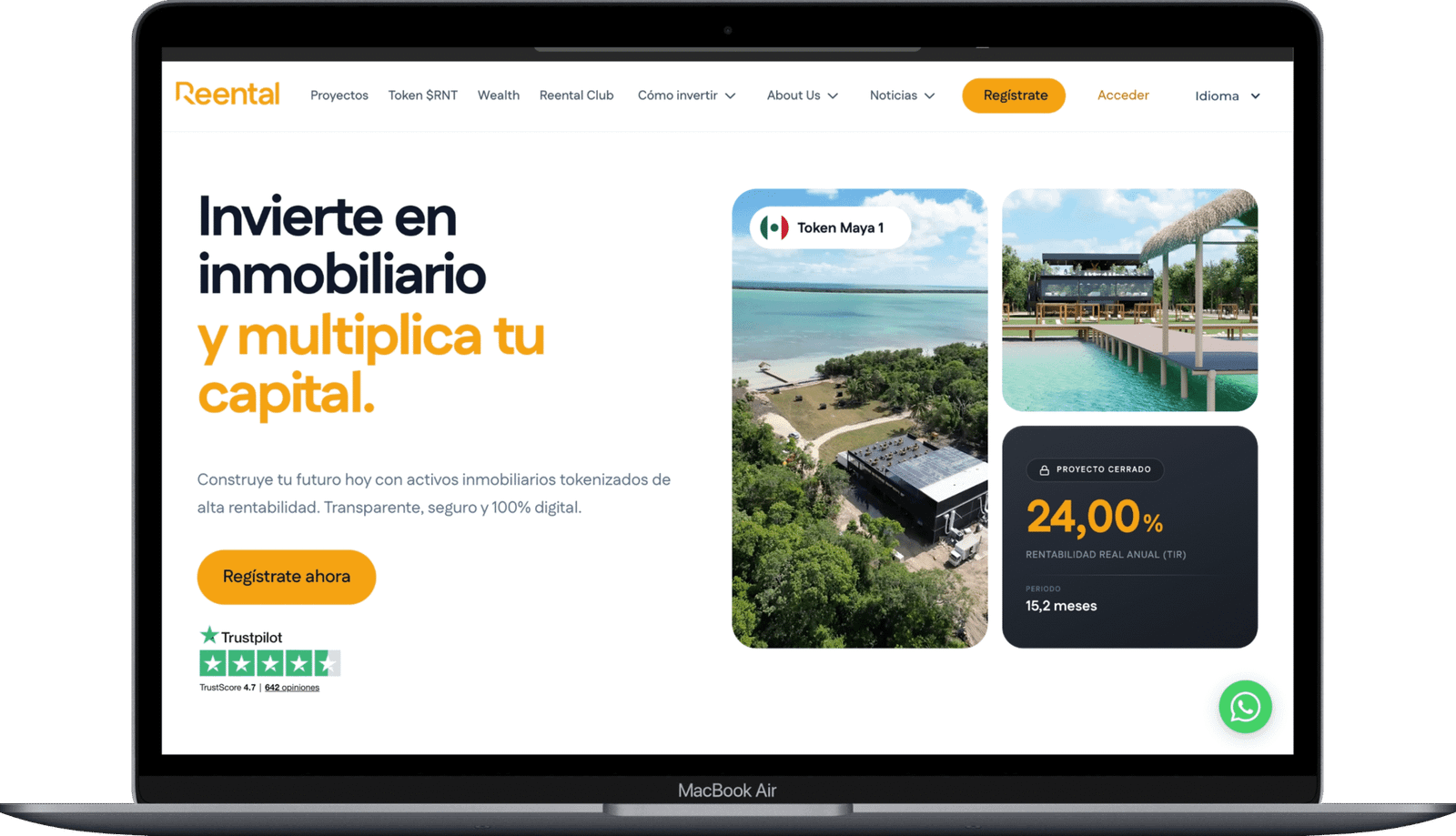 reental.co en escritorio